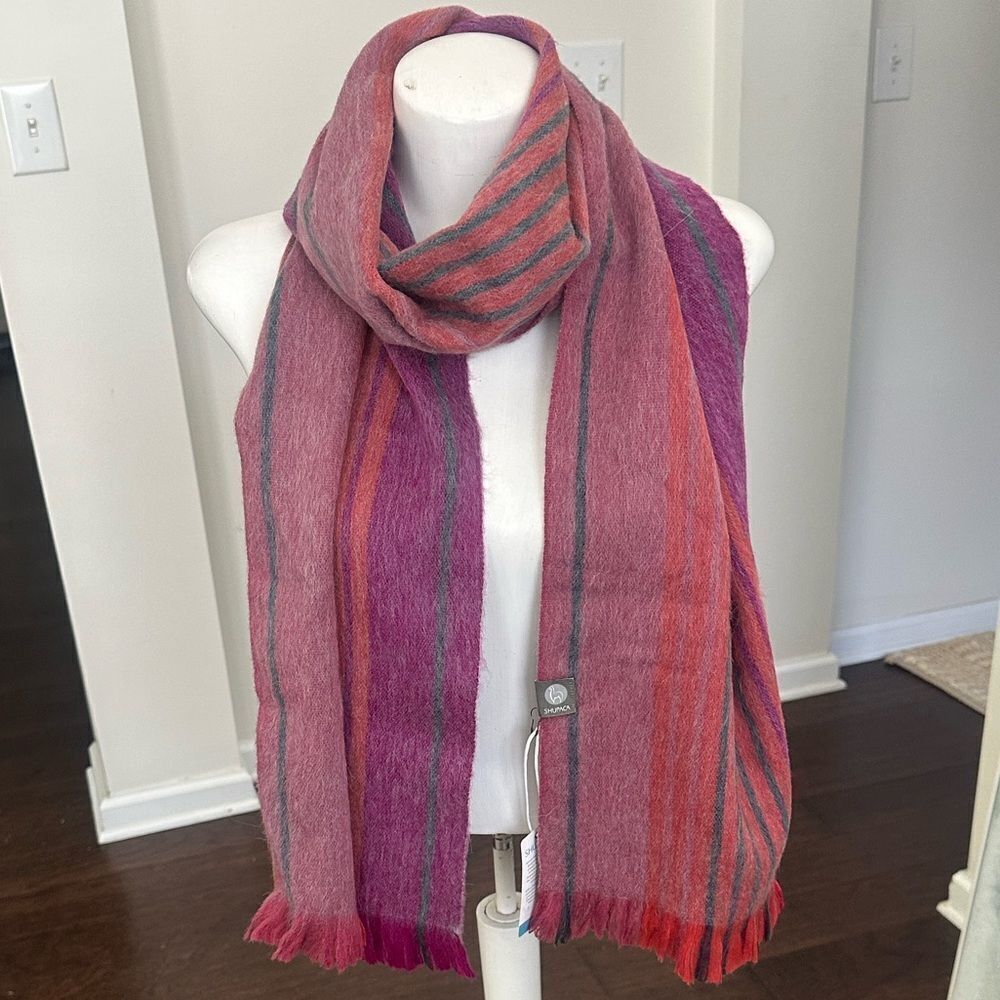 Shupaca Alpaca Blend Multi-Striped Neck Scarf